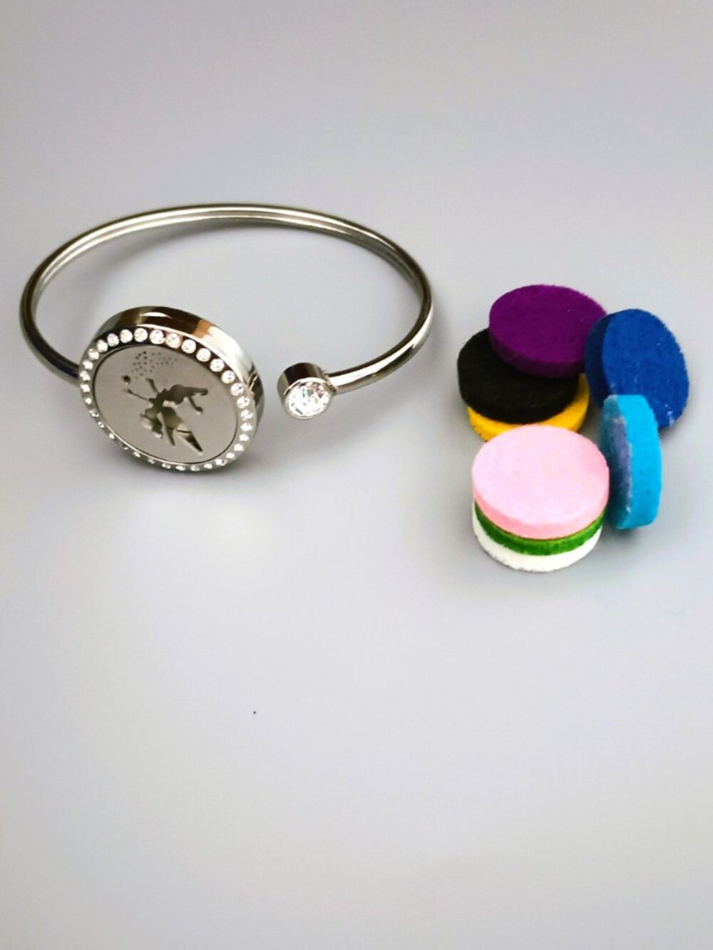 Aromatherapy Diffuser Bracelet Adjustable Stainless Steel Fairy Essential Oil